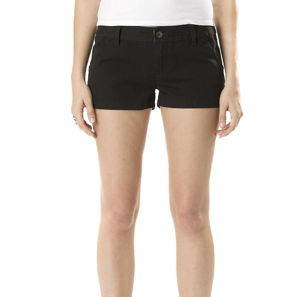 Vans Off the Wall Comber Shorts Black Chino Cotton Button-Waist Size 28 - NWOT